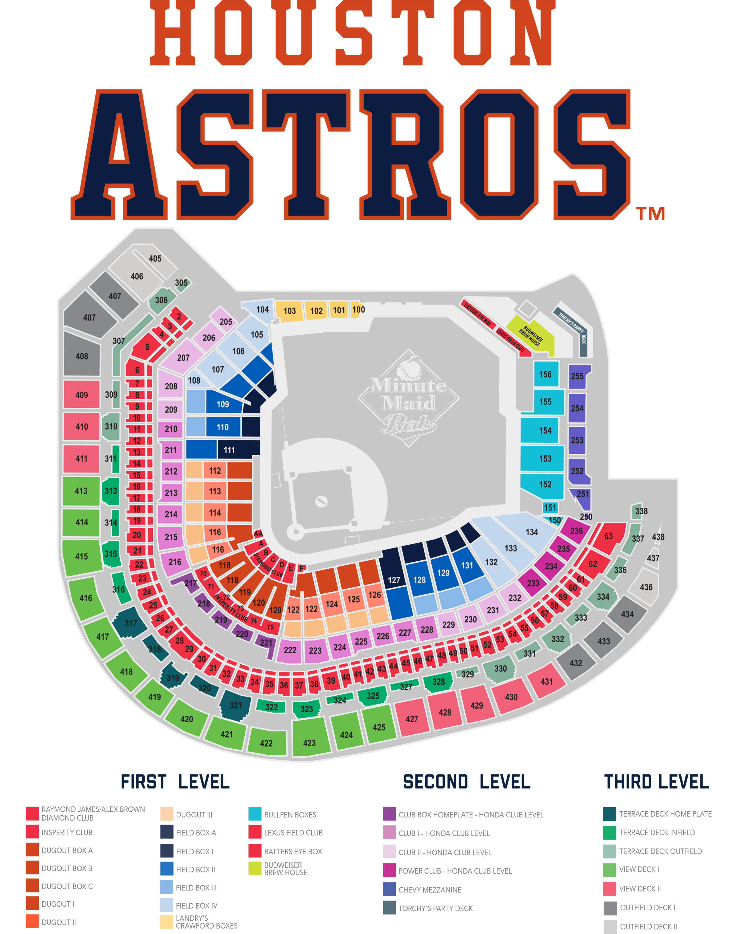 Rays Seating Chart With Rows