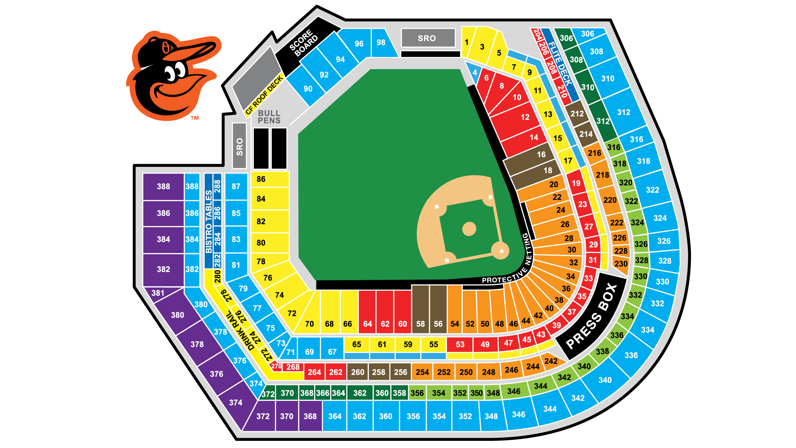 Ripken Stadium Seating Chart