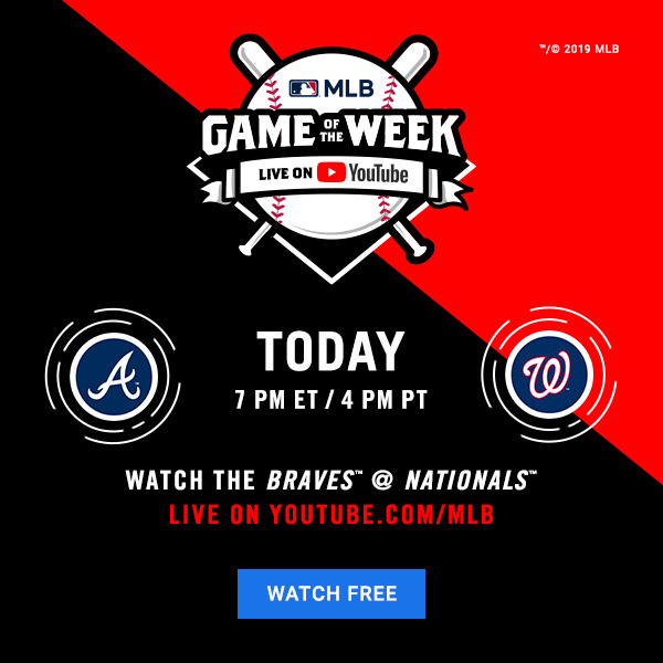 WATCH LIVE on YouTube TODAY, Braves at Nationals Say Hello To Baseball