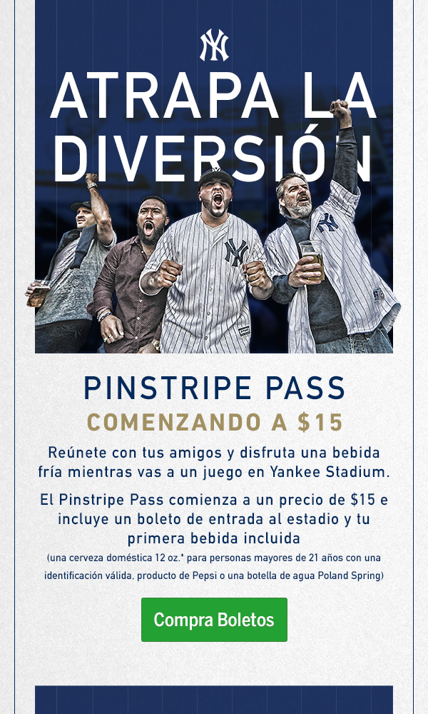 El Pinstripe Pass de los Yankees Comenzando a 15 Say Hello To Baseball