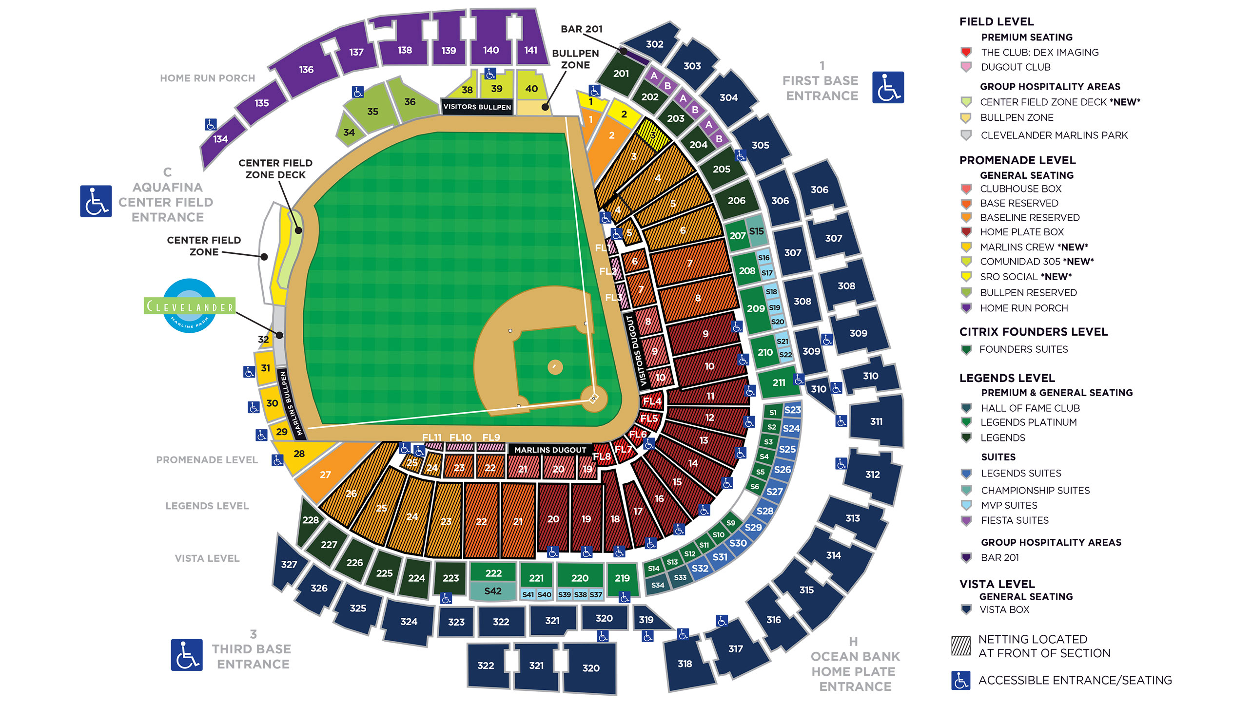 Spring Training Ballpark Map Florida United States Map